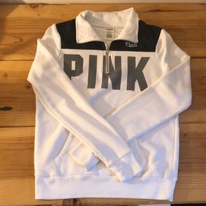 Pink Quarter Zip Sweatshirt